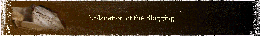 Explanation of the Blogging