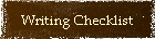 Writing Checklist